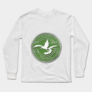 Soaring Eagle Emblem in Green and Silver No. 856 Long Sleeve T-Shirt